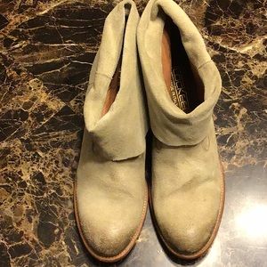 Lockeed  37 7 Suede Leather Western Ankle Boots